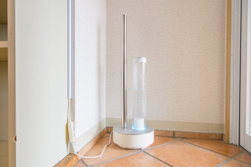 院内の乾燥を抑える加湿器